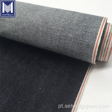 Selvedge Denim Fabric japonês 98% algodão 2% lycra